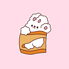 Adorable bunny stickers in various poses