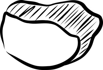 Hand Drawn Grilled Steak Illustration