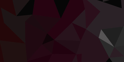 Naklejka premium Abstract geometric pattern featuring dark, overlapping polygons in shades of black, gray, and deep red.