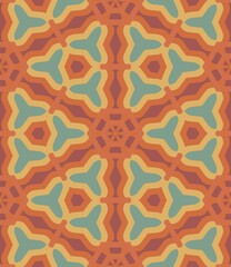 Seamless abstract geometric floral pattern illustration for textile design wallpaper