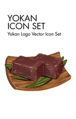 Yokan logo vector Icon set