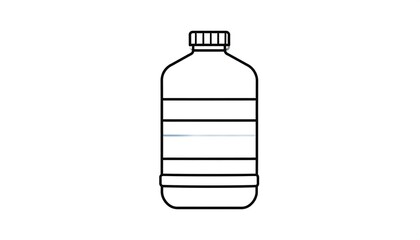 Simple outline of a water bottle