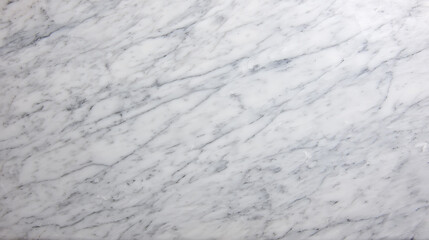 White carrara marble slab showing natural grey veining as elegant interior design surface material for architecture or construction projects.