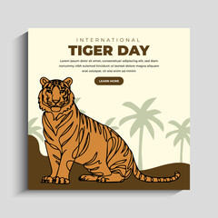 International Tiger Day Celebration Social Media Post