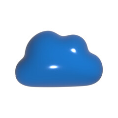 3D Dark Cloud Icon