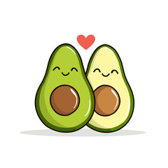 Kawaii Avocado Couple – Cute Avocados in Love