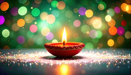 Diwali banner capturing the beauty of the festival of lights.