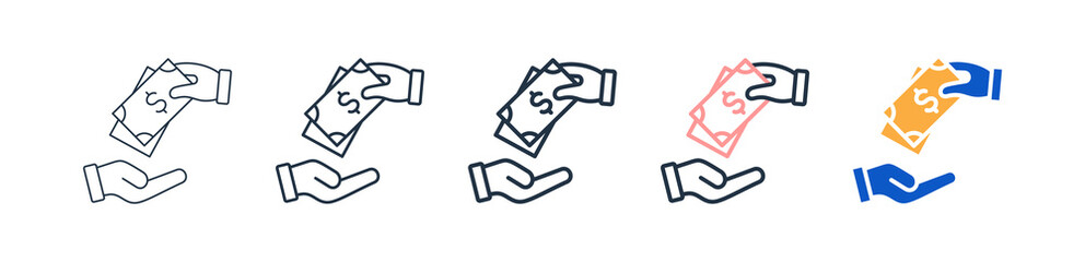 Lending different style icons set vector illustration. 