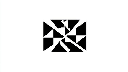 Fototapeta premium Abstract design composed of fragmented triangles.