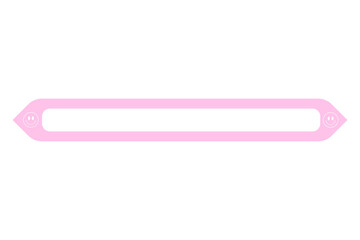 Glowing, soft pink-bordered, white interior, horizontally pointed lower third (stretched hexagonal/chevron) with a diffused glow, perfect for delicate digital UI elements like progress/status bars