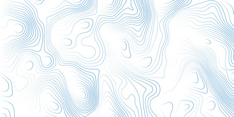 Topographic blue luxury map background. Geographic abstract pattern. The topo contour or wallpaper. Mountain trail terrain or path. Vector illustration.