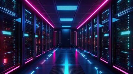 Fototapeta premium analytics absorbing data server