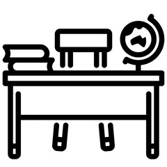 Teacher Desk Icon