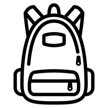 recommend clip art: School Backpack Icon