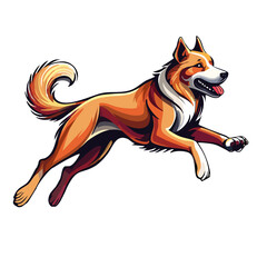 Obraz premium vector illustration of a fox