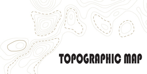 Topographic map lines background. Abstract vector illustration.
