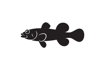 Fish Silhouette Vector Design Simple Fish Silhouette Art