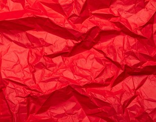Fototapeta premium Red crumpled paper texture
