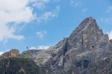 The Pale di San Martino seen from San Martino di Castrozza - Italy