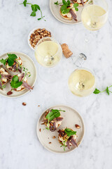 Appetizer with anchovies