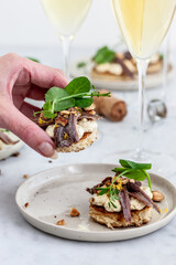 Appetizer with anchovies