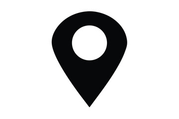 map marker vector icon silhouette