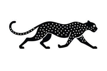 cheetah sprint icon vector icon illustration