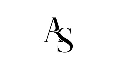 AS initial letters, monogram logo