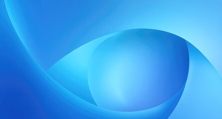 Naklejka premium Abstract blue curves, soft gradients