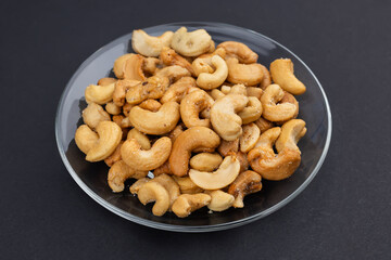Roasted or raw cashews. Delicious nuts cashew