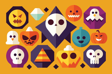 halloween seamless pattern