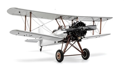 Vintage biplane model