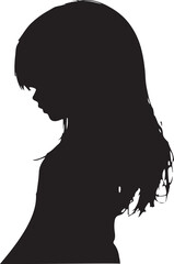 silhouette of a girl