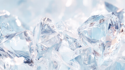 光を反射する透明な結晶素材