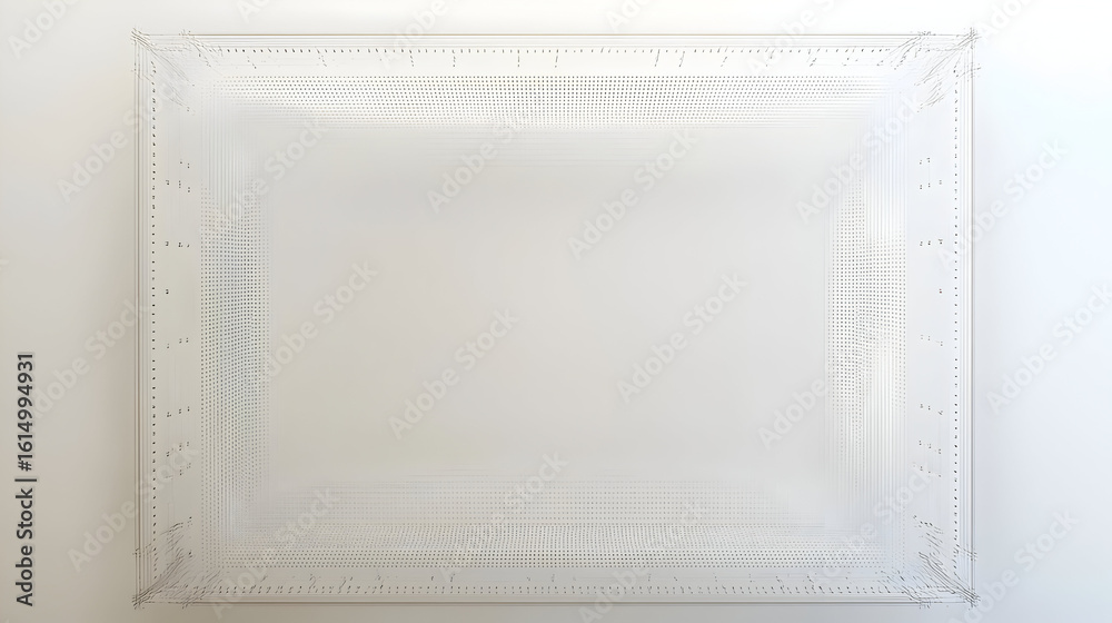 Wall mural Clear rectangular container with ruled lines.  Inside, a blank, empty space