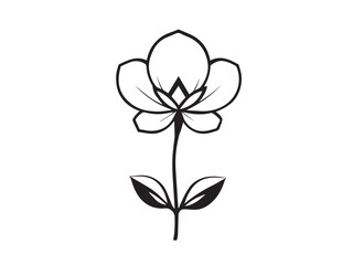 gardenia clear vision simple line art