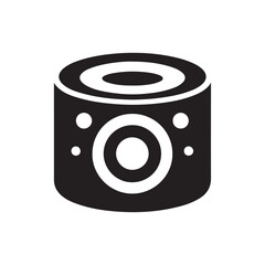 smart speaker vector silhouette clip art logo design illustration