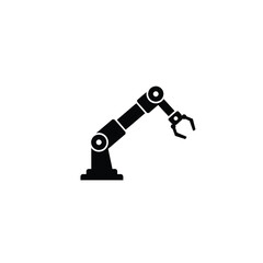 Robotic arm gripper icon machine technology