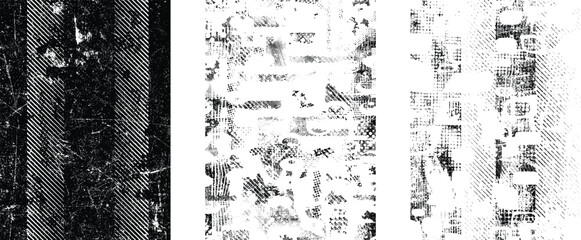 Glitch distorted geometric shape . Noise destroyed logo . Trendy cyber punk poster . Glitched frame .Grunge textured . Distressed effect .Vector shapes with a halftone dots screen print texture. 