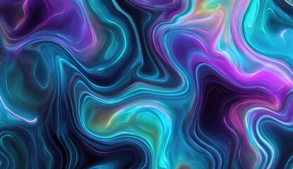 Fototapeta premium Abstract swirling, vibrant colors