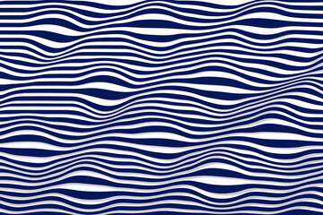 Abstract bubbles pattern featuring to create optical illusion on dark navy blue over a white line background wallpaper background. Ideas for modern art graphic, web use theme, banner etc., 