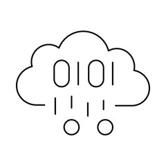 Cloud Data Processing icon. Vector icon Design