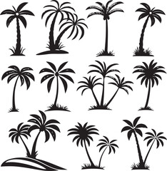 Palm Tree SVG Bundle, Palm Tree PNG Bundle, Palm Tree Clipart, Palm Tree SVG Cut Files for