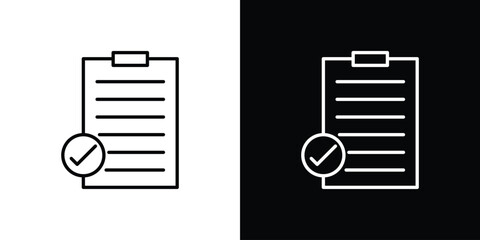 Summary icon vector illustration - high quality black style vector icons