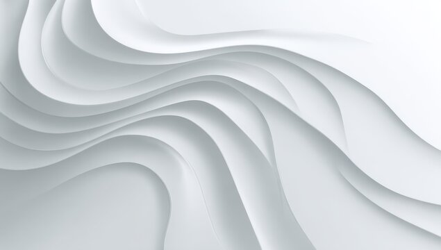 Abstract white wavy layered design (4)