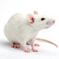 rat on white background