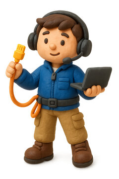 little boy with headphones Network Engineer