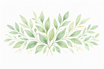 Watercolor leaves whisper a springtime promise bringing nature s gentle touch to life with soft textures and
