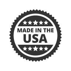 Made in USA icon isolated on transparent background