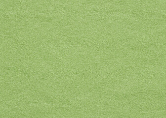 Green fabric texture with a soft carpet-like surface and seamless textile pattern